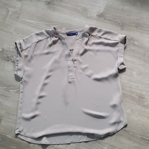 Cap sleeve office blouse
